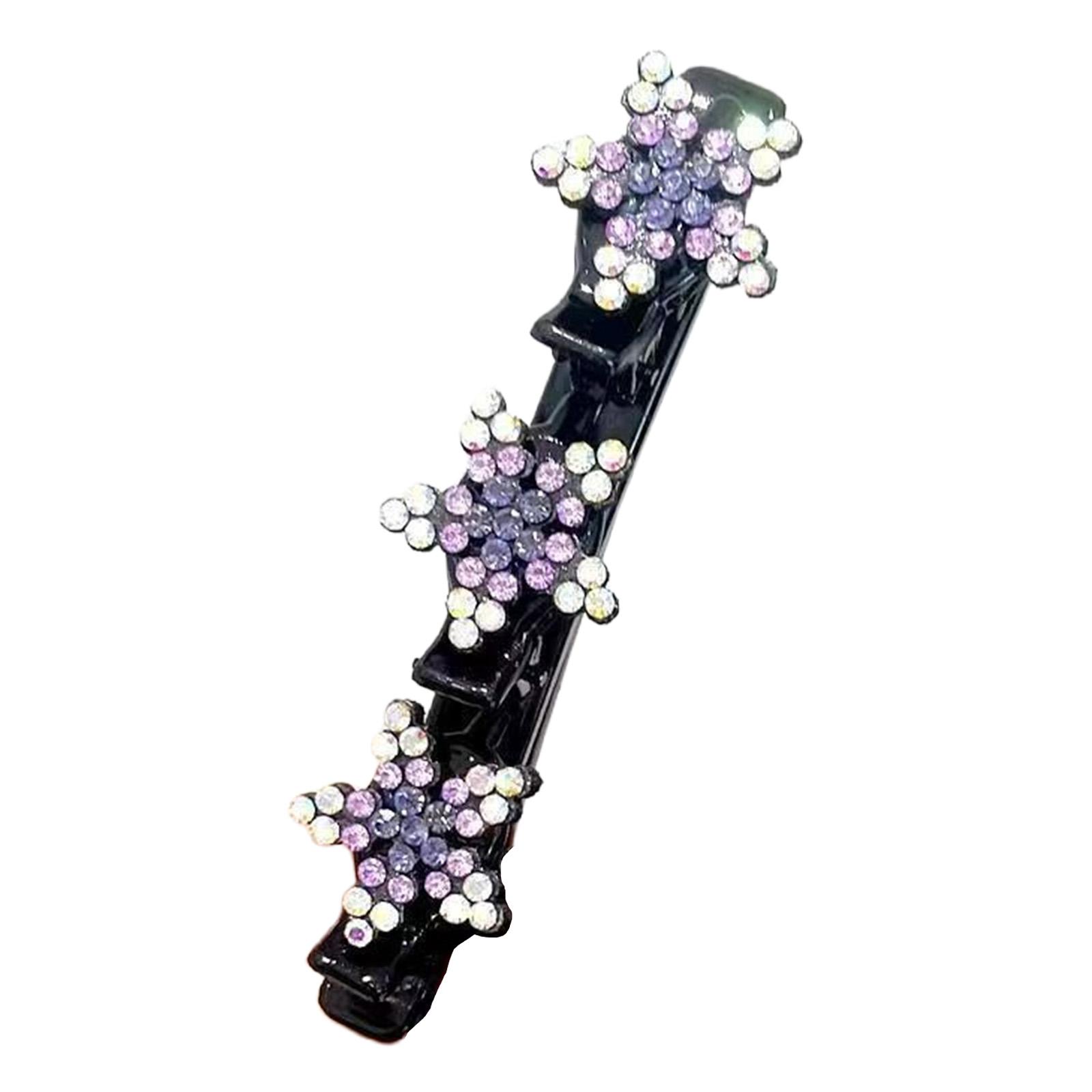 

Crystal Star Hair Clip Fashionable Women Hair Barrettes Elegant Hair Pin for Women and Girls фиолетовый
