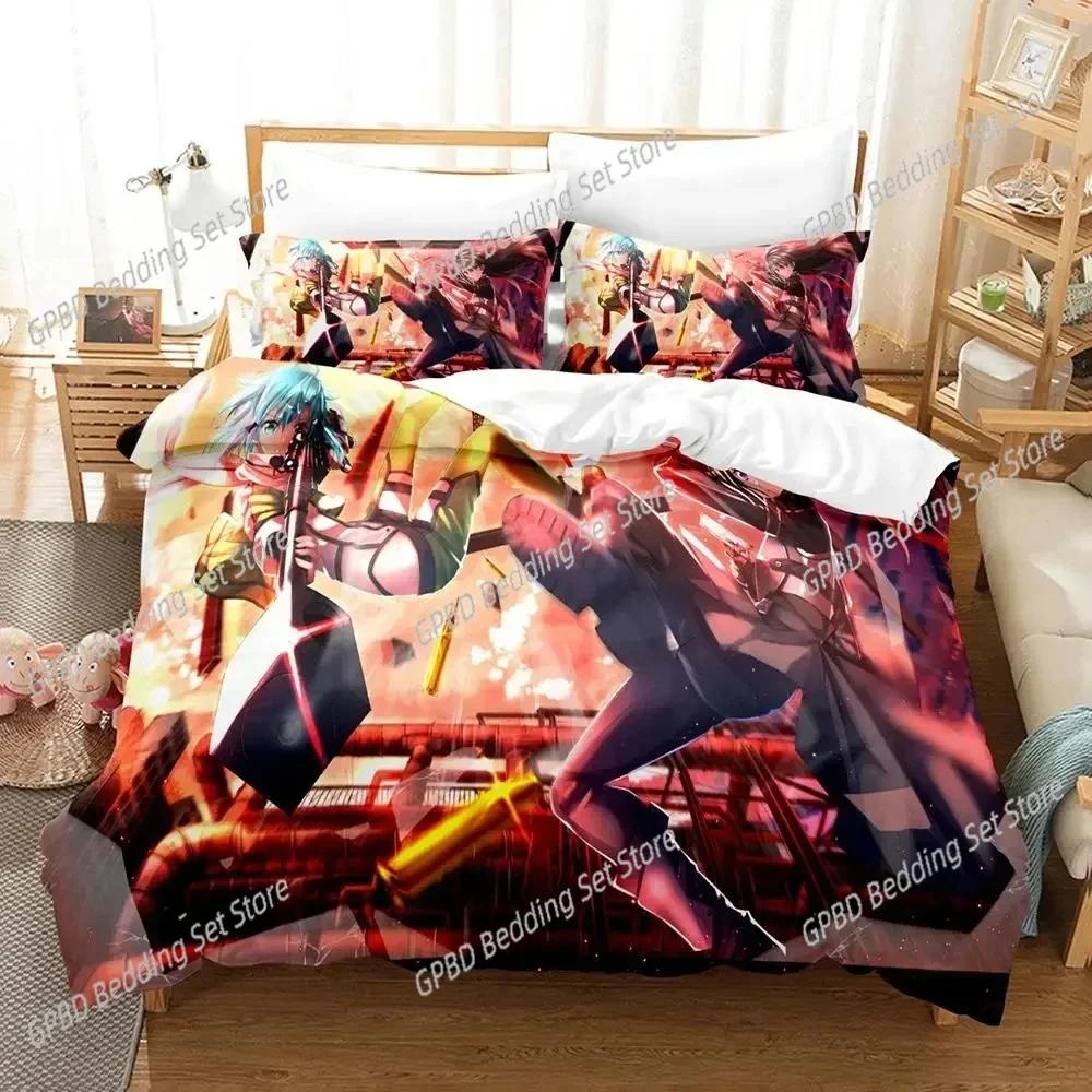 Comforter Anime Asada Shino Sword Art Online Bedding Set Bedroom Soft Modern S Comefortable