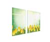 GLASSKIV and SKÄRBRÄDA 100x52 TULIPANER