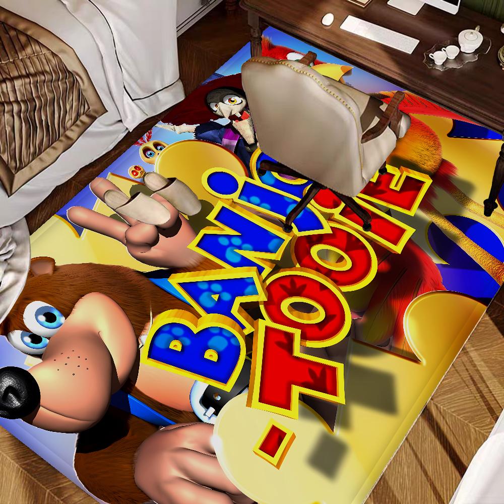 Banjo Kazooie Floor Mat Retro Multiple Choice Living Room Kitchen Rug Non-Slip Modern Home Decor
