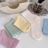 Women's High-Elastic Cotton Socks - Non-Binding, Soft, Anti-Pilling, Macaron Colors, Versatile and Comfortable Fit