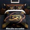 Set Biancheria da Letto West Ham United Football Design 1 Copripiumino + 2 Federe Morbido Traspirante Biancheria da Letto per la Casa