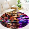Anime One Piece Round Area Rug Carpet Rug For Living Room Bedroom Sofa Playroom Decor Nonslip Floor Mat