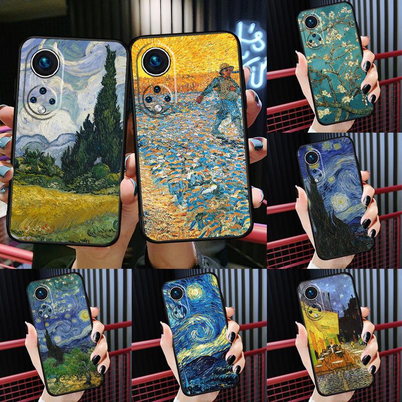 Ölgemälde Van Gogh Hülle Für Honor 200 Pro X9c X9b X9a X8a X8b X7a X6a X8 X9 50 70 90 Magic 5 6 7 Lite Abdeckung