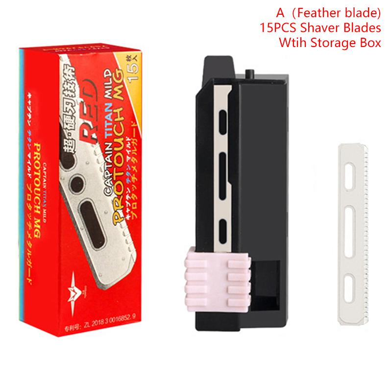 

15 шт. мужские бритвы с перьями, сменные лезвия из нержавеющей стали, лезвия для бритвенных ножей