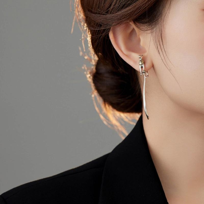 Fashion Ear Pin Delicate Ear Studs Egyptian Cat Shape Ear Jewelry Studs Earrings Ear Accessories for Fashion Outfits