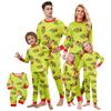 Juletrykk Søt familiesett Pyjamas, hjemmeklær, familiesett med lange armer toppbukser