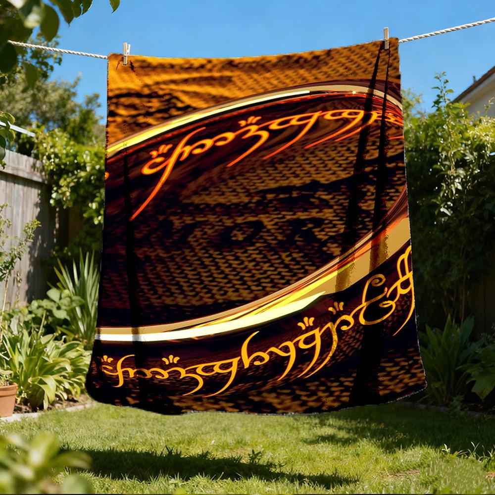 1 Stück Herr der Ringe Outdoor Flanell Überwurfdecke Weich, Leicht & Warm