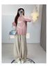 Shuangtian Winter Plus Size Women's Heart Pattern Knit Sweater