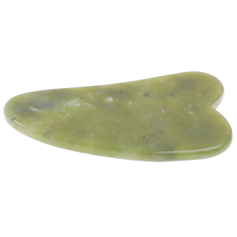 Gua Sha Natural Green Jade Quartz  Stone  Bodys Massage Board Tool