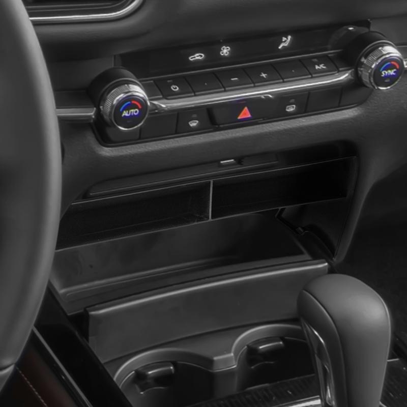 Center Console Organizer Tray for -2024 Mazda CX-30 Center Armrest Glove Storage Box Car Storage Interior ABS Accessories