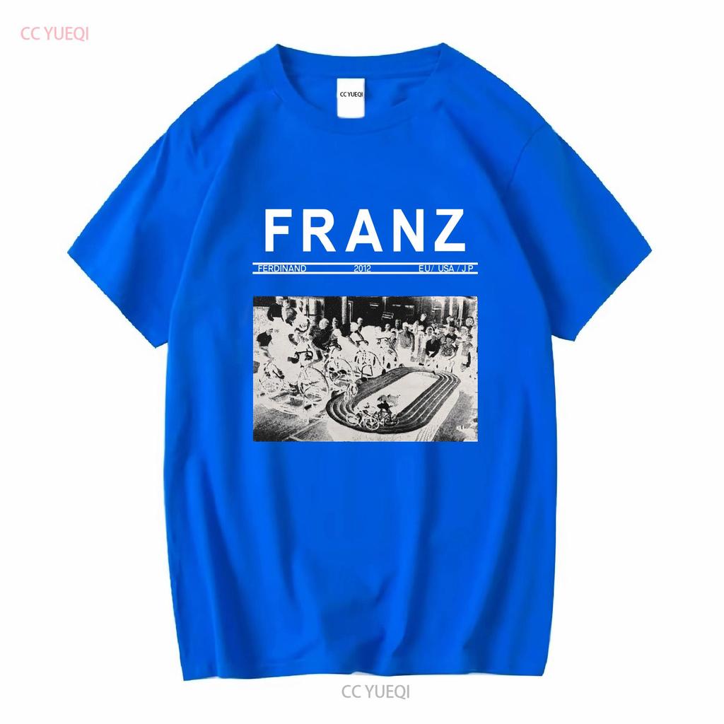 FRANZ FERDINAND 2012 Offizielles MEGA SELTENES EU USA JP T-Shirt Größe Medium Vintage Gewaschen Stilvoll homme Unisex Gestreckt Bequem