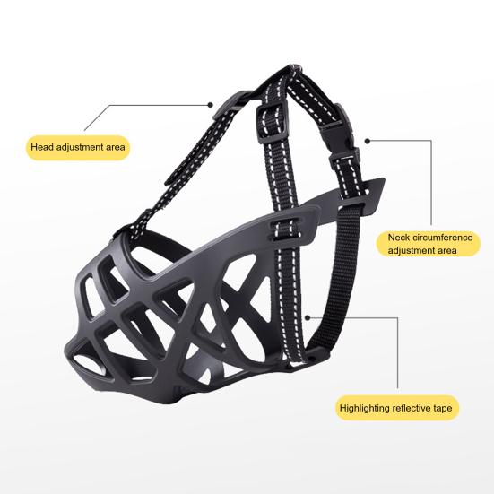 Botniță Coș Botniță Previne Mușcătura Roade Sigură și Umană Capac pentru Gura Câinelui Potrivire Reglabilă pentru Câini Agresivi Antrenament Îngrijire