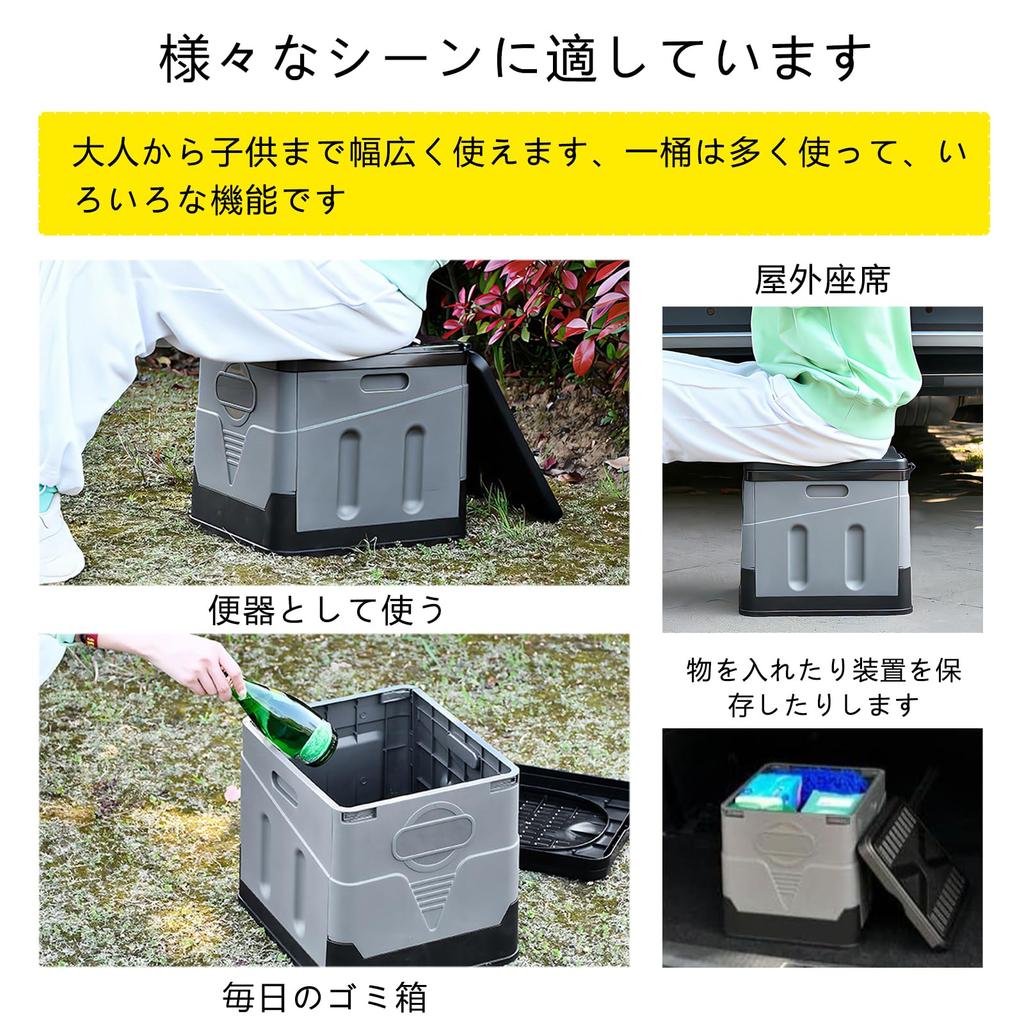 Portable Folding Toilet for Emergency Preparedness and Disaster Easy To 300kg Weight Portable Toilet Emergency Can Be Used for Defecation and Ideal