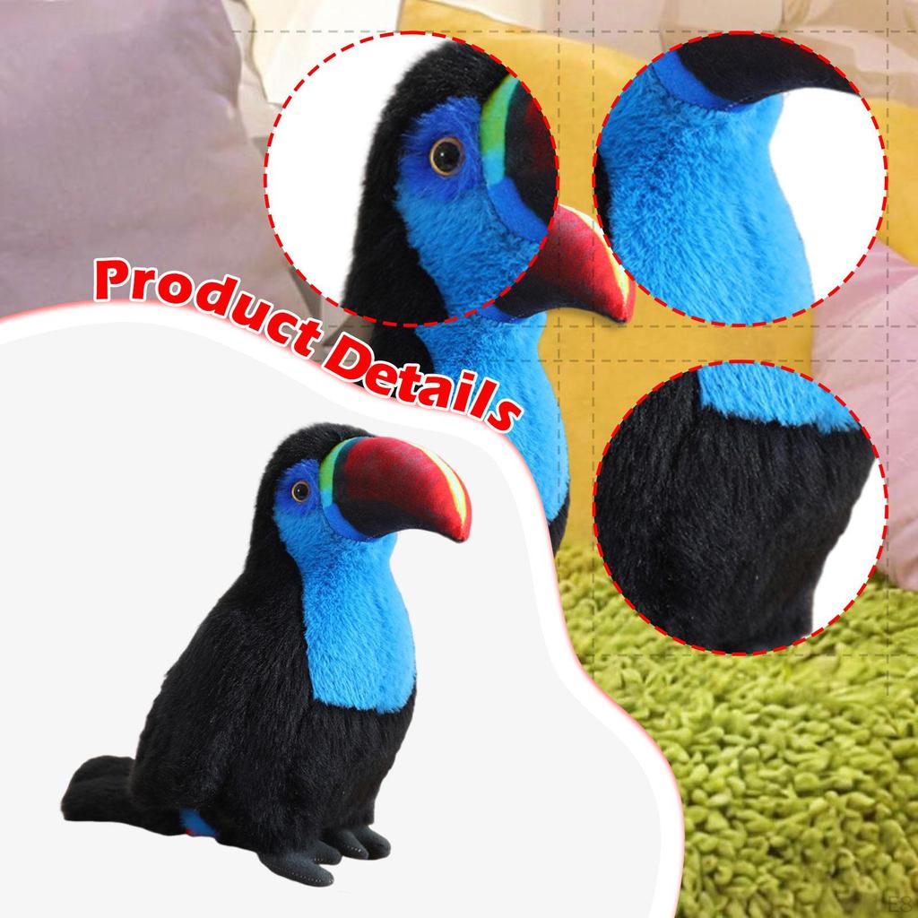 Tukan Spielzeug Realistisch Kuschelig Dekoration Gastgeschenke Multifunktionales Geschenk Stoffpuppe Robust für