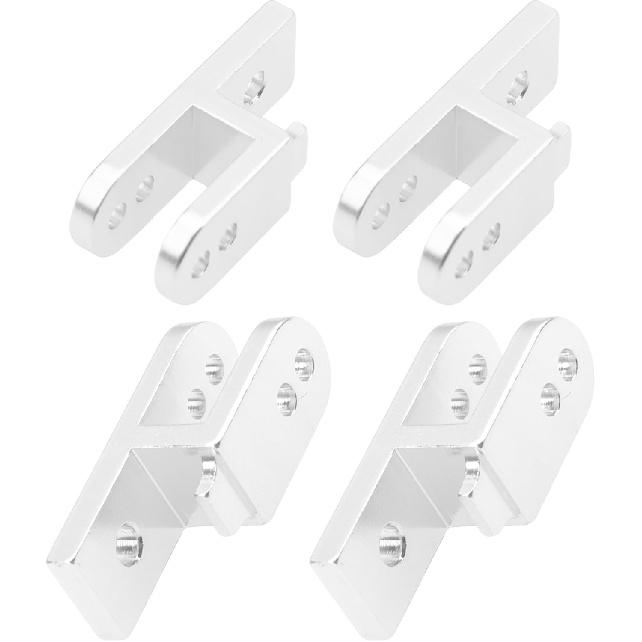 ShareGoo Hard Leaf Spring Suspension Steel Bar Kit Compatible with WPL B1 B14 B16 B24 C14 C24 B16 4x4 6x6 1/16 RC Car (Silver 4WD)