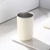 Minimalist Stainless Steel Toothbrush and Rinse Cup Set for Couples and Kids