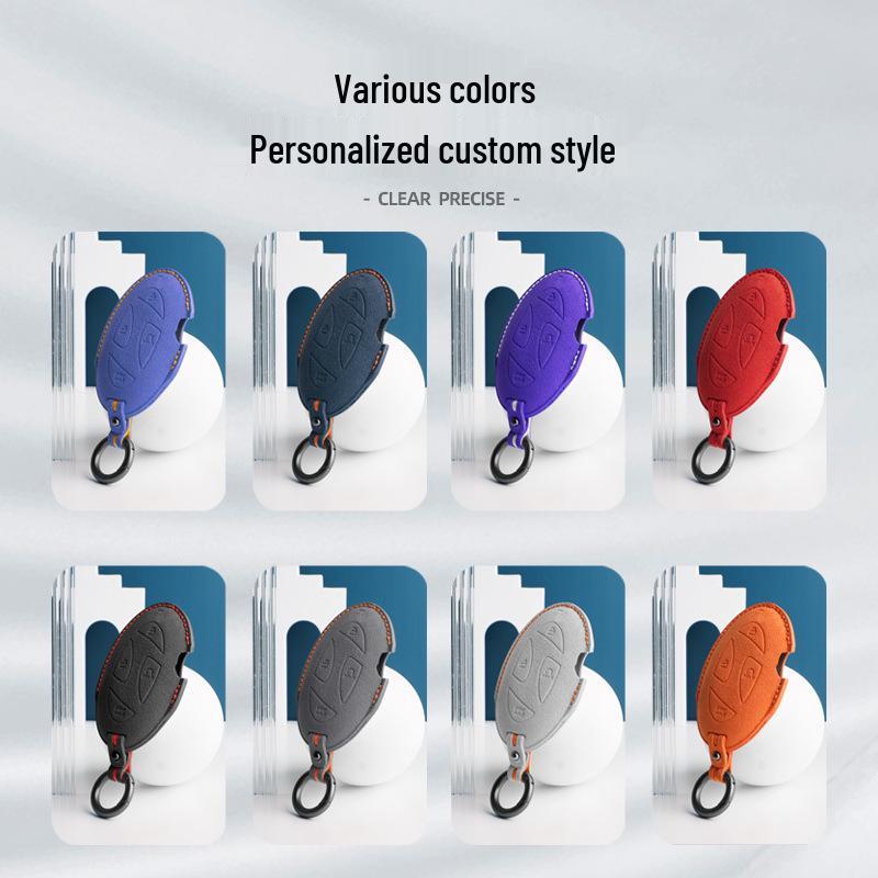 Hyundai Korea 3D Alcantara Suede Key Cover - Car Remote Pouch