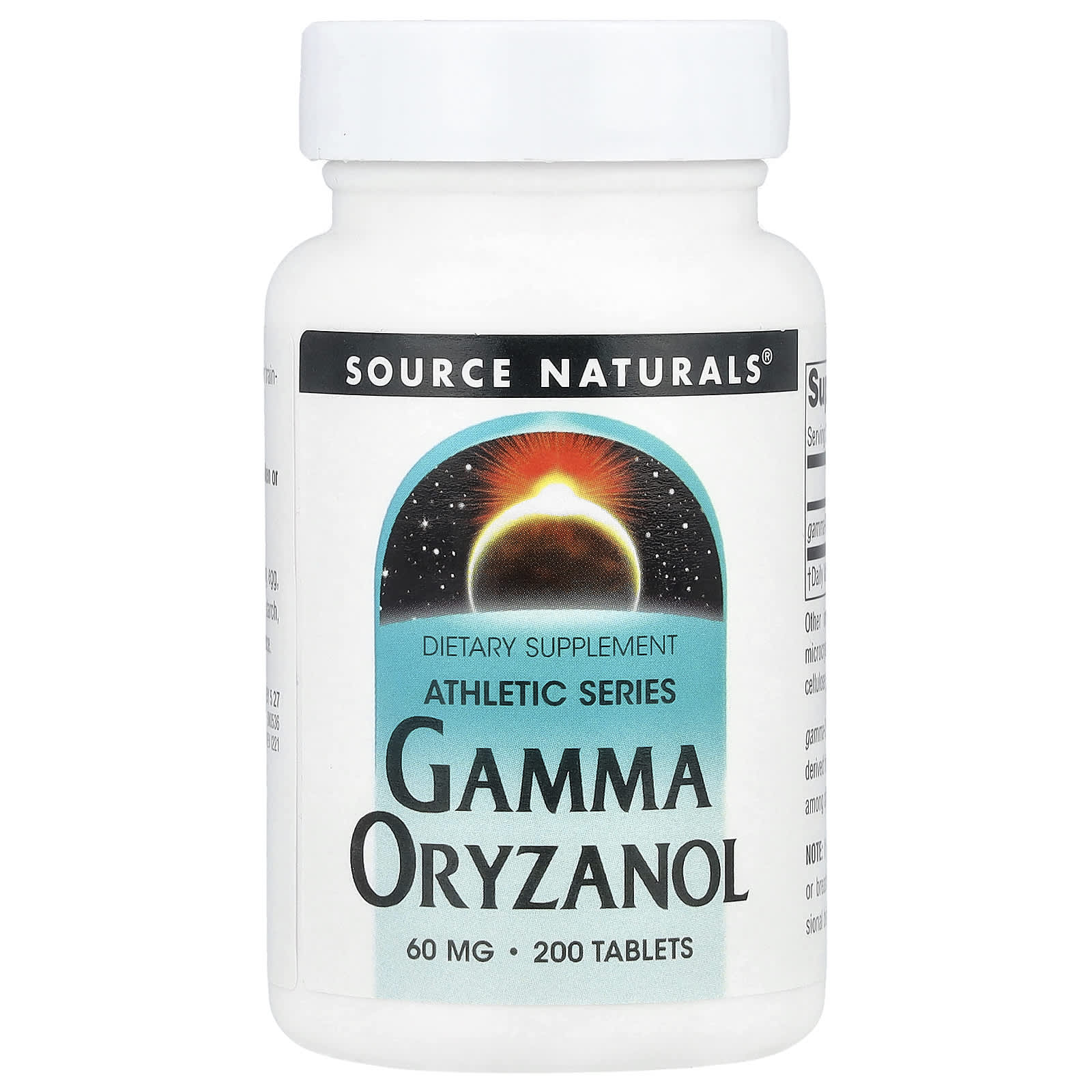 

Athletic Series, Gamma Oryzanol, 60Mg, 200 Tablets