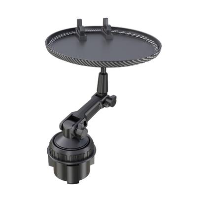 Multifunctional Car Round Tray Cup Holders Food Storage Rack Vehicle Cup Holders Tray Adjustable for Driver Convenience