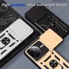Rotate Slide Lens Funda for Xiaomi Redmi K80 Pro 5G Case for POCO F7 Ultra Armor Case Magnetic Ring Stand Holder Back Cover