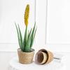 Weaving Straw Flower Basket Storage Function Storage Basket Woven Grass Flower Pot  Garden