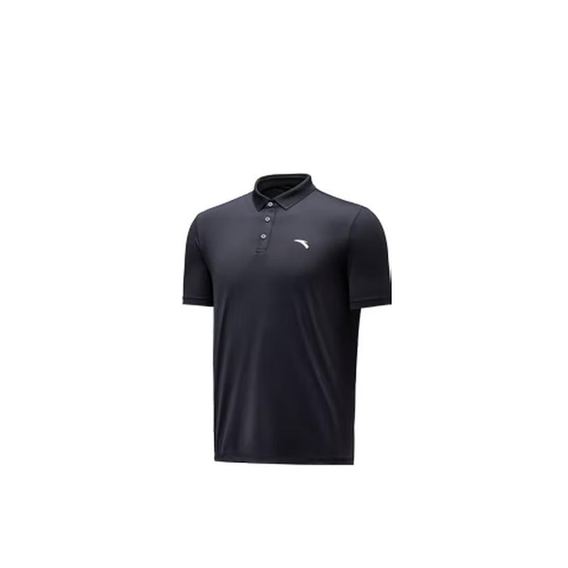 Anta Men s Legend Blue Short-Sleeve Polo Shirt XL