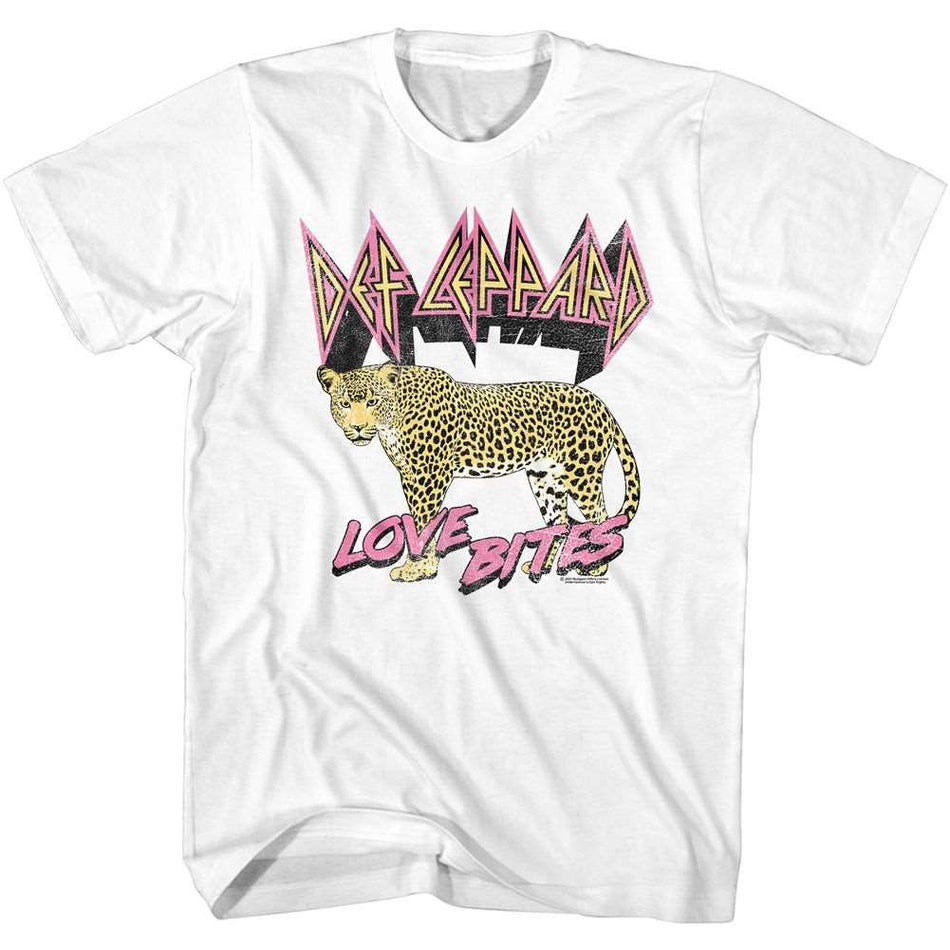 T-shirt Def Leppard 1983 USTour Vintage Street Hip Hop Hommes Femmes Coton Manches Courtes Streetwear Harajuku Vêtements Féminins Masculins