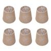 6pcs Chandelier Lamp Shades Set Elegant E14 Natural Jute Rope Clip On Bulb Lampshades for Chandelier