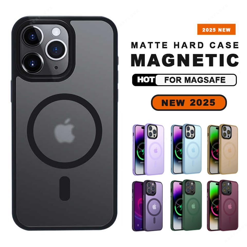 Custodia Magnetica per Telefono Per Per Iphone 16E 14 16 1 Plus 11 12 13 16 14 1 Pro Max Protezione Ricarica Wireless Cover Rigida