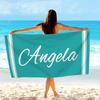 Toalla de Playa Rayada Personalizada con Nombre/Logo Personalizado Toalla de Microfibra Fina Secado Rápido Absorbente para Playa Natación Yoga Baño Deportes