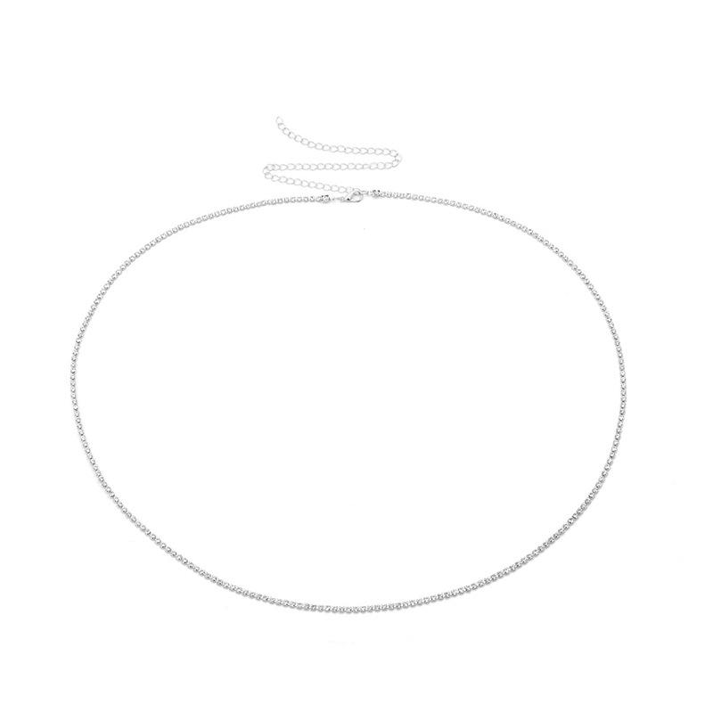 

Cross-border European & American Bikini Rhinestone Gold Chain Waist & Body Jewelry срібний