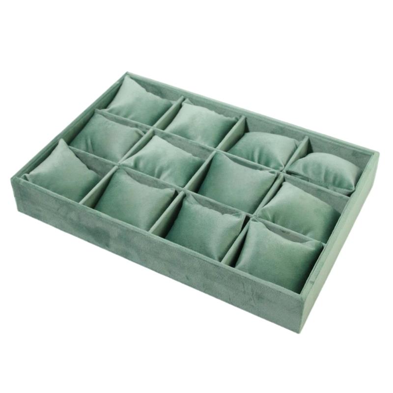 Elegant Jewelry Display Stand Velvets Texture for Necklaces Bracelets Bangles Watch and Rings with Stable Structure