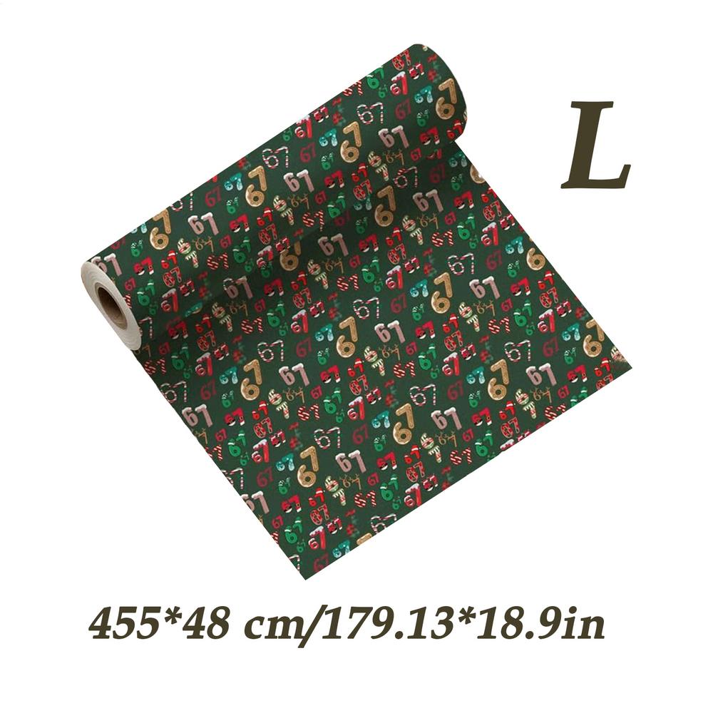 Christmas Wrapping Paper Roll Festive Gift Wrap Paper for Holiday Gift Wrapping DIY Xmas Gift Packaging Supplies