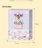 Ferris Wheel & Carousel Music Box: Building Block Toy Gift for Girls, Girlfriends, and Best Friends