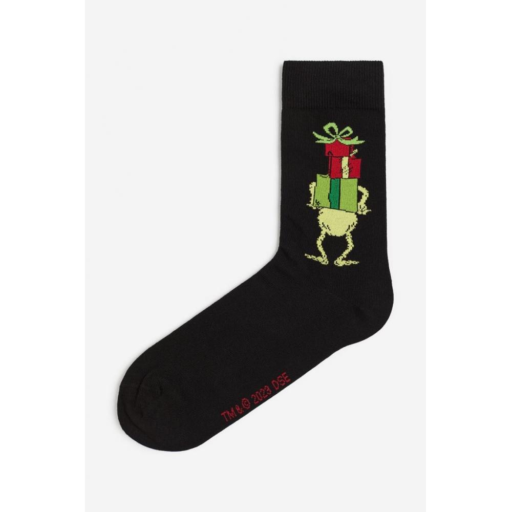 

Носки HM design черные Гринч