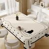 French Cream Dining Table Tablecloth Waterproof And Oil-Proof Leave-In And Anti-Scalding Pvc Dining Table Mat Premium Coffee Table Tablecloth
