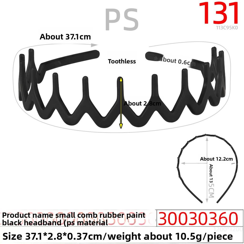 Kunststoff Stirnband Gummilack Gezahnt Fixiertes Haarband Stirnband Haarschmuck Kopfschmuck