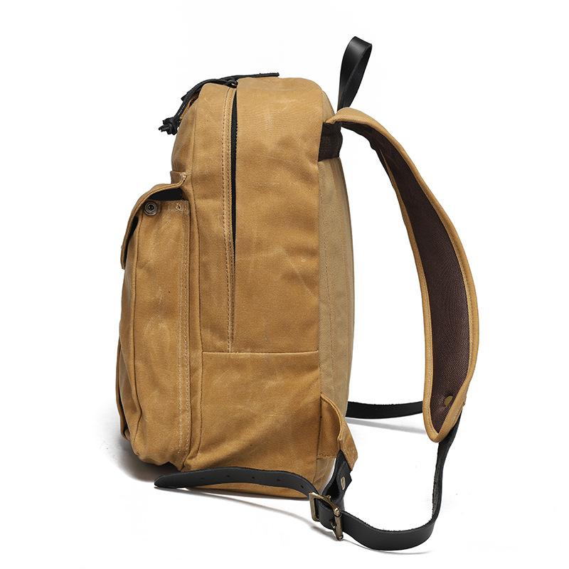 Backpack Men's and Women's Backpacks Outdoor Sports Travel Bag Waxed Canvas Waterproof Travel Computer Bag