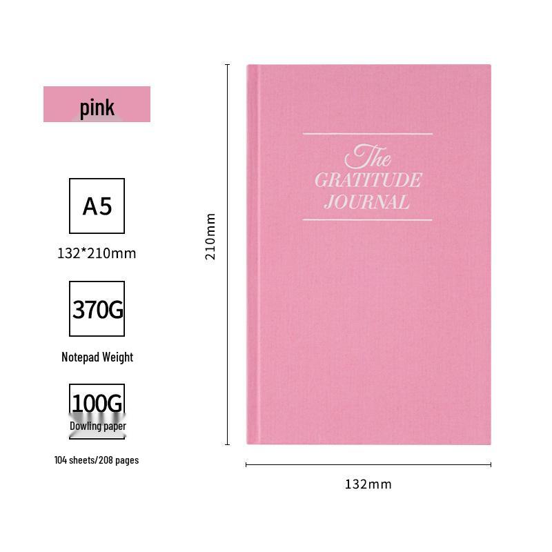 2026 Gratitude & Thankfulness A5 Planner: New English Notebook & Creative Schedule Diary Chinese Pages 208