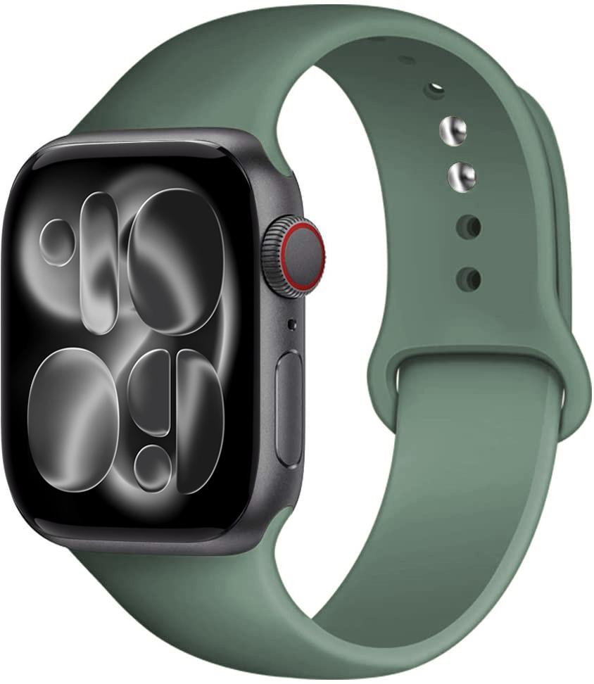 Silicone strap For Apple Watch 11 band 44mm 40mm 49mm 45mm 41mm 38 46mm 42mm correa bracelet iWatch series 9 8 7 6 SE ultra 2 3