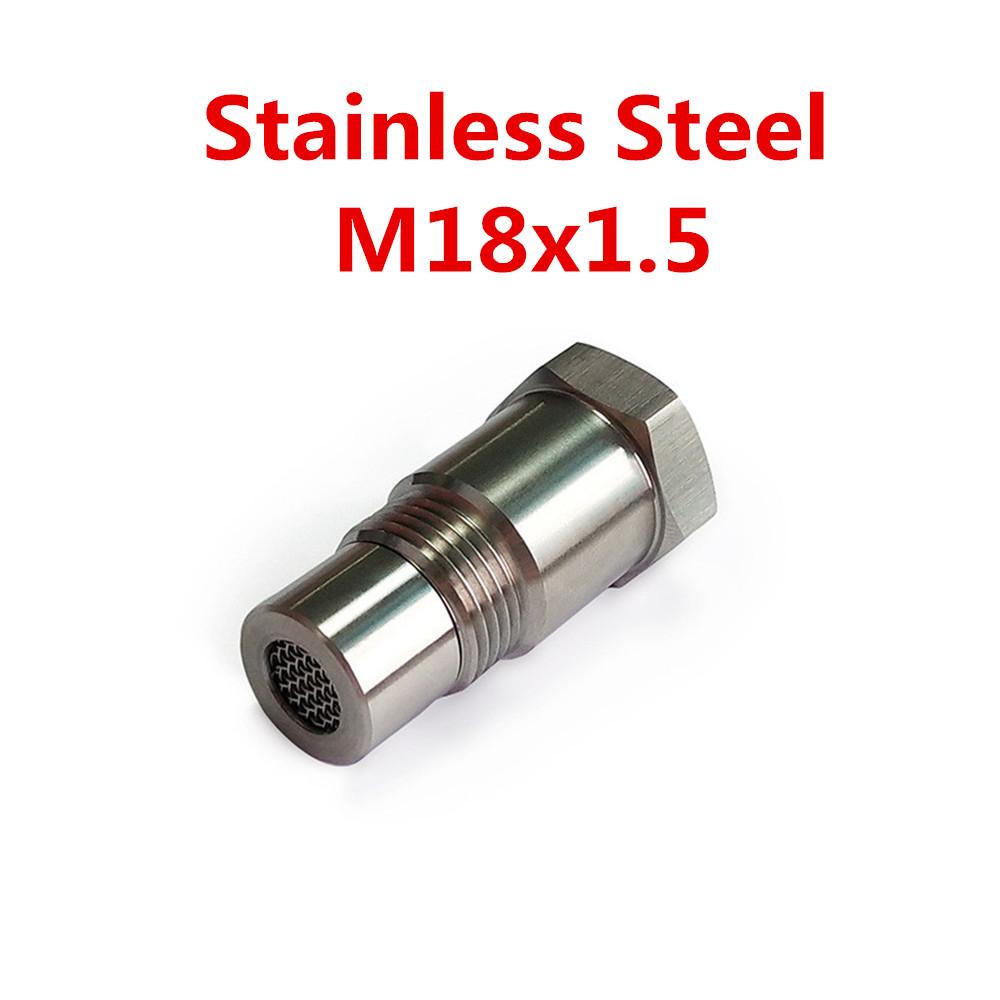 Universal Stainless Steel M18x1.5 O2 Oxygen 90 degree Sensor Extension Spacer Remove Fault Connector