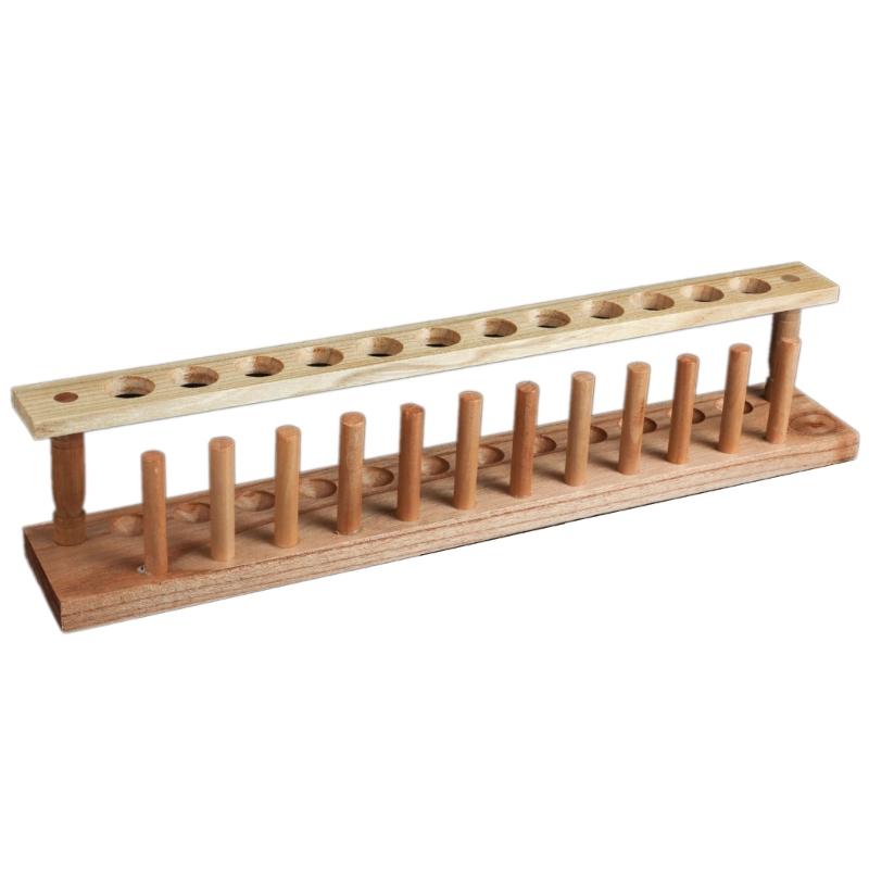 Wood Test Tube Holder 22mm Test Tube Display Stand Wood Test Tube Rack For Centrifuge Tube Dropper Pipettes Test Tube