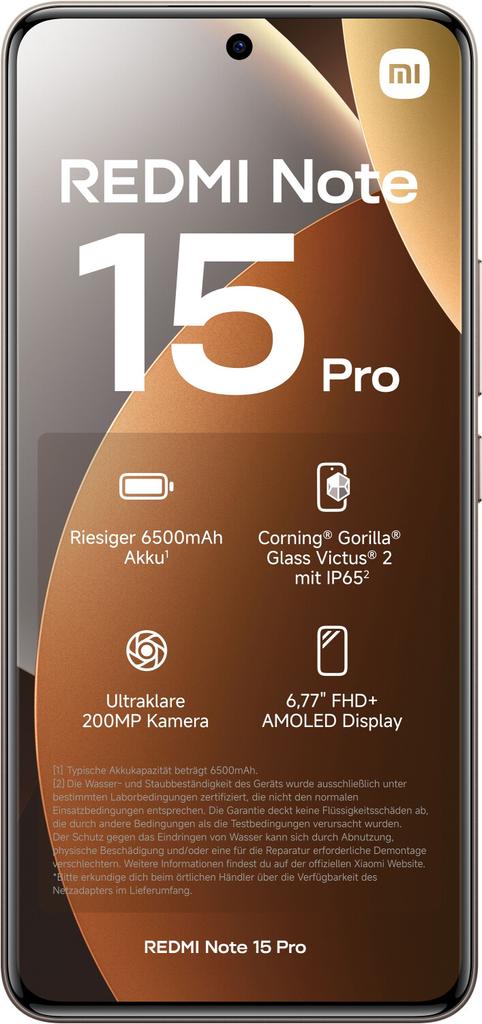 סמארטפון Xiaomi Redmi Note 15 Pro 4G 8GB 256GB Titanium