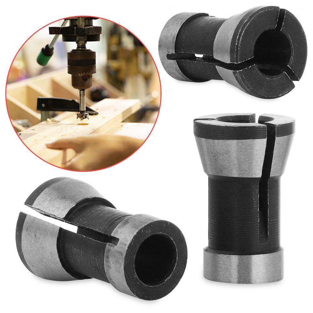 1/3Pcs 6.35mm 8mm 6mm Adapter Collets Set Practical Engraving Trimming Machine Router Durable Milling Cutter Accessories