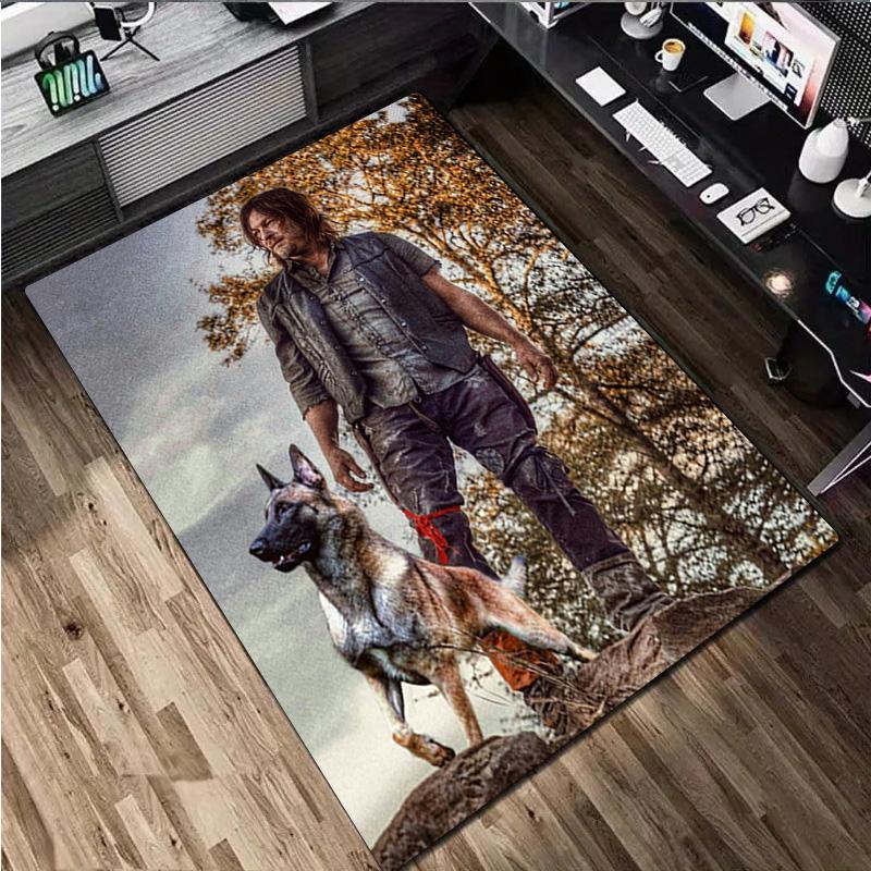 The Walking Dead  Rug - Home carpet Office Decorative Carpet For Living Room Bedroom Door Mat Floor Rug Computer Chair Area Rug