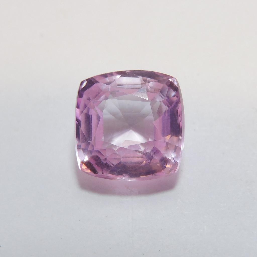Natural Pink Sapphire Square Cushion Cut 9.90 Carat Loose Gemstones