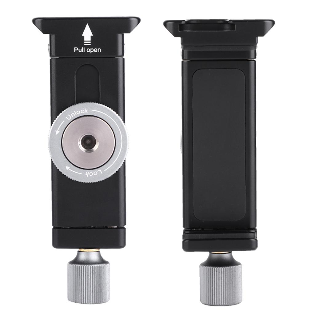 Tripod Universal Aluminum Alloy Live Mobile Phone Clamp with Ajax Dovetail Slot