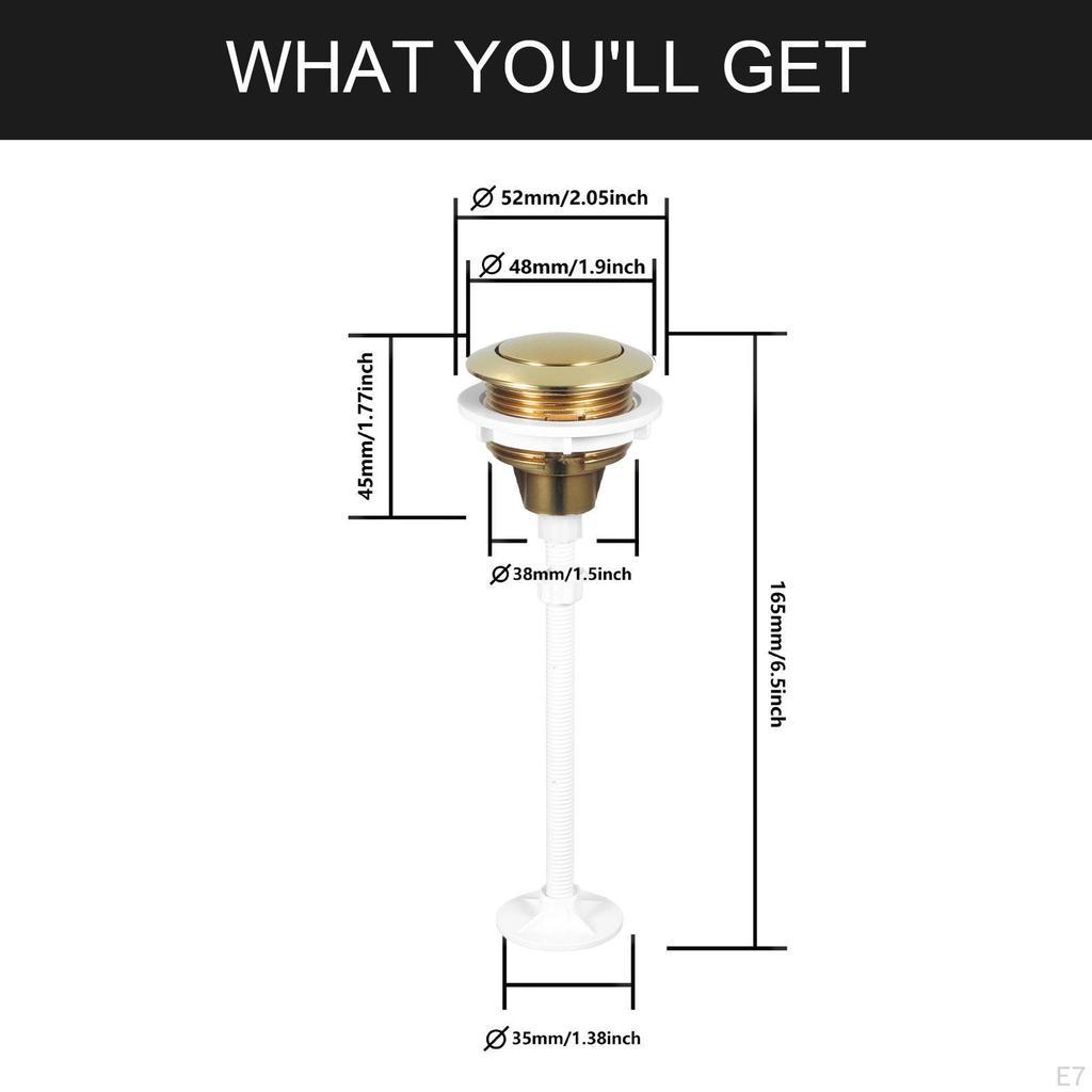 Tlačítko splachování WC Snadná instalace Univerzální, Kulaté, Jedno stisknutí Tlačítko nádržky, Náhradní díly