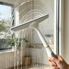2PCS Shower Squeegee for Glass Doors Car Window Windshield Mirror Cleaner Wiper Squeegees Tool with Hook Scraper